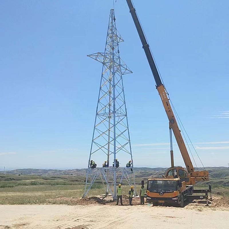 Поцинкувана кула од челични цевки за пренос на енергија